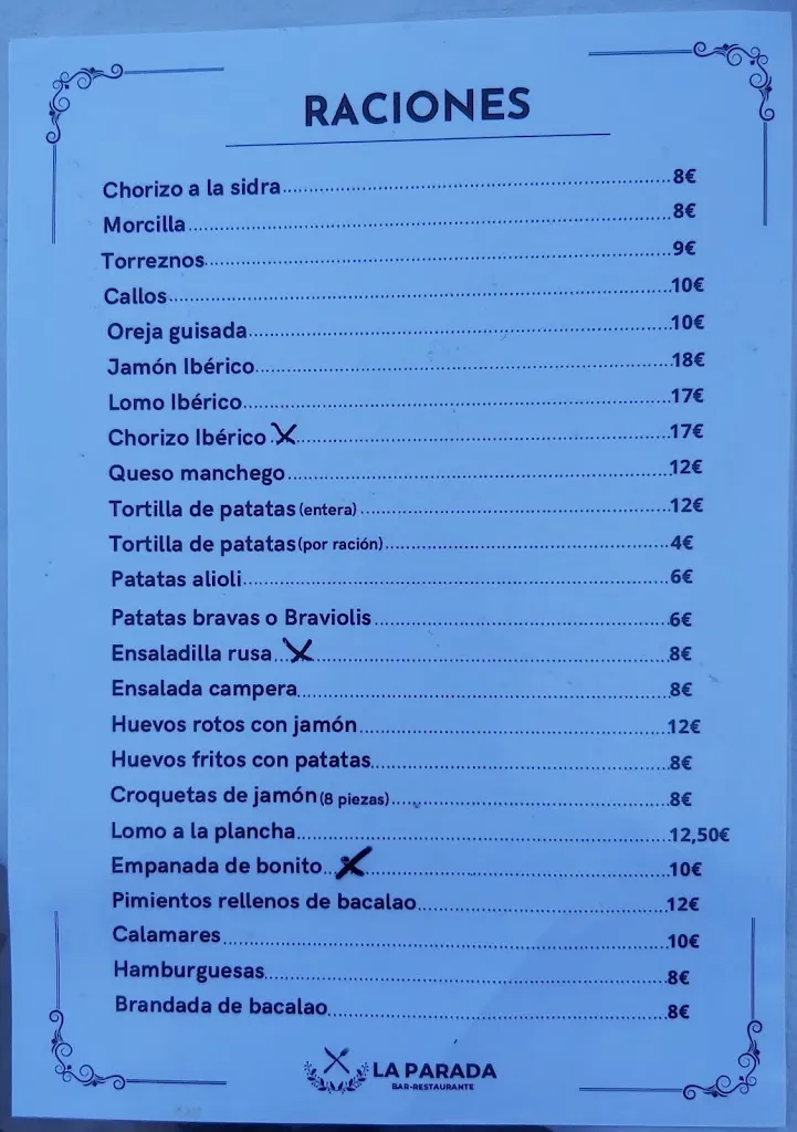 Menu_Restaurante La Parada_Pedraza_image_2