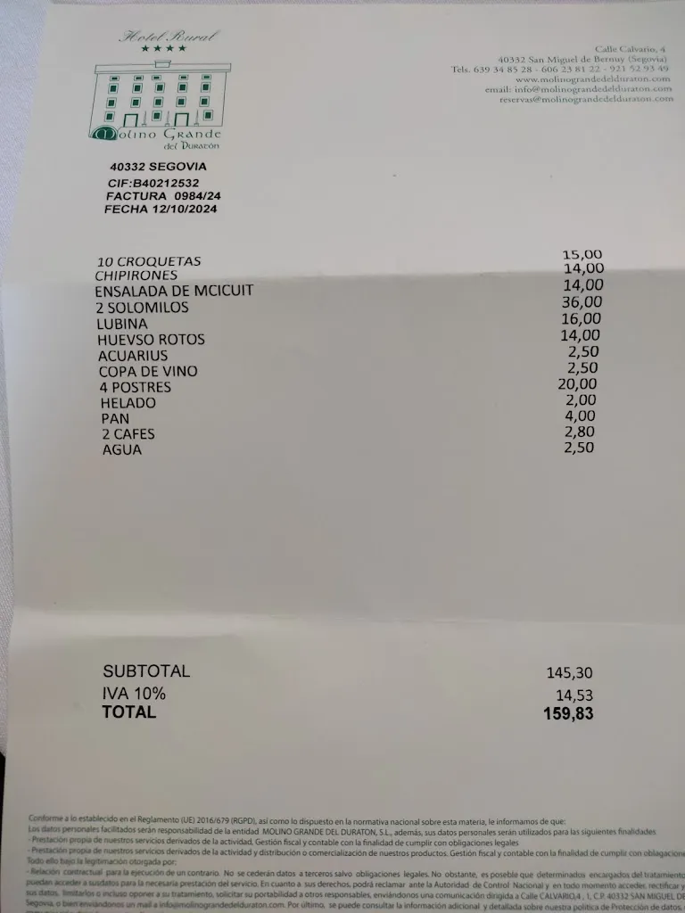 Menu_Hotel-Restaurante Molino Grande del Duratón_San Miguel de Bernuy_image_4