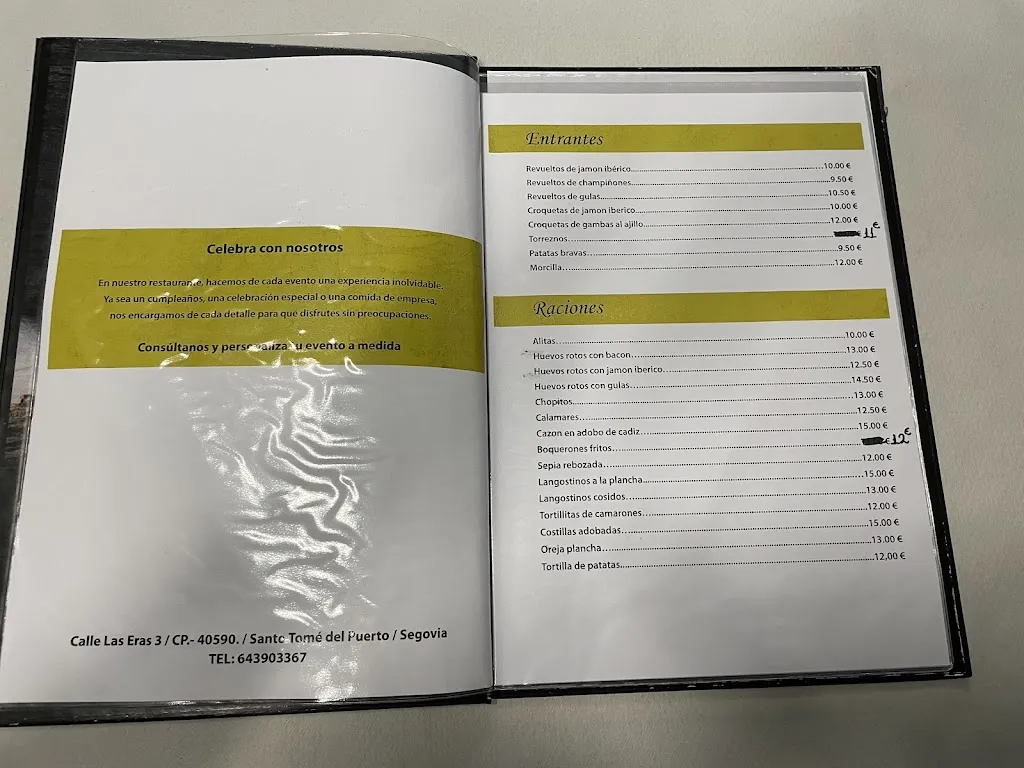 Menu_Bar Restaurante la Terraza_Santo Tomé del Puerto_image_1