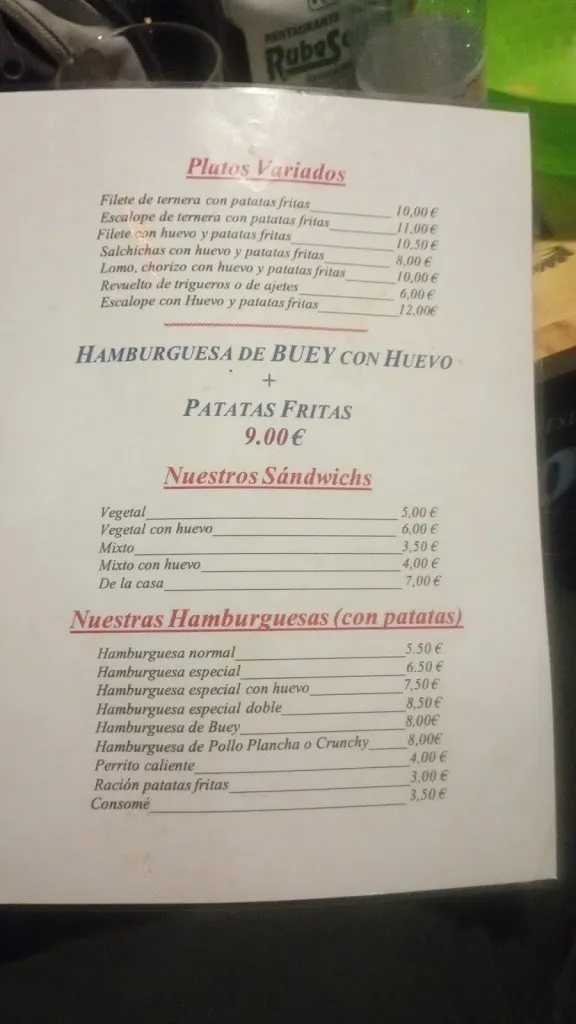 Menu_Hostal Restaurante Rubesar_Santo Tomé del Puerto_image_2