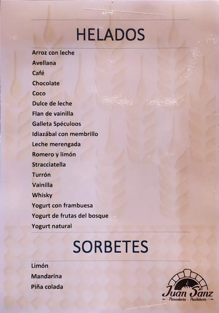 Menu_Panadería Juan Sanz_Santo Tomé del Puerto_image_4