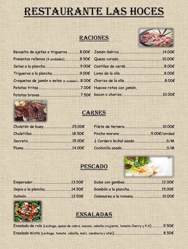 Menu_Restaurante Asador 