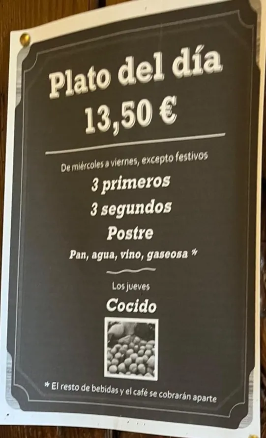 Menu_Bar-Restaurante Alejandro Manrique Horno de Asar._Sotosalbos_image_1