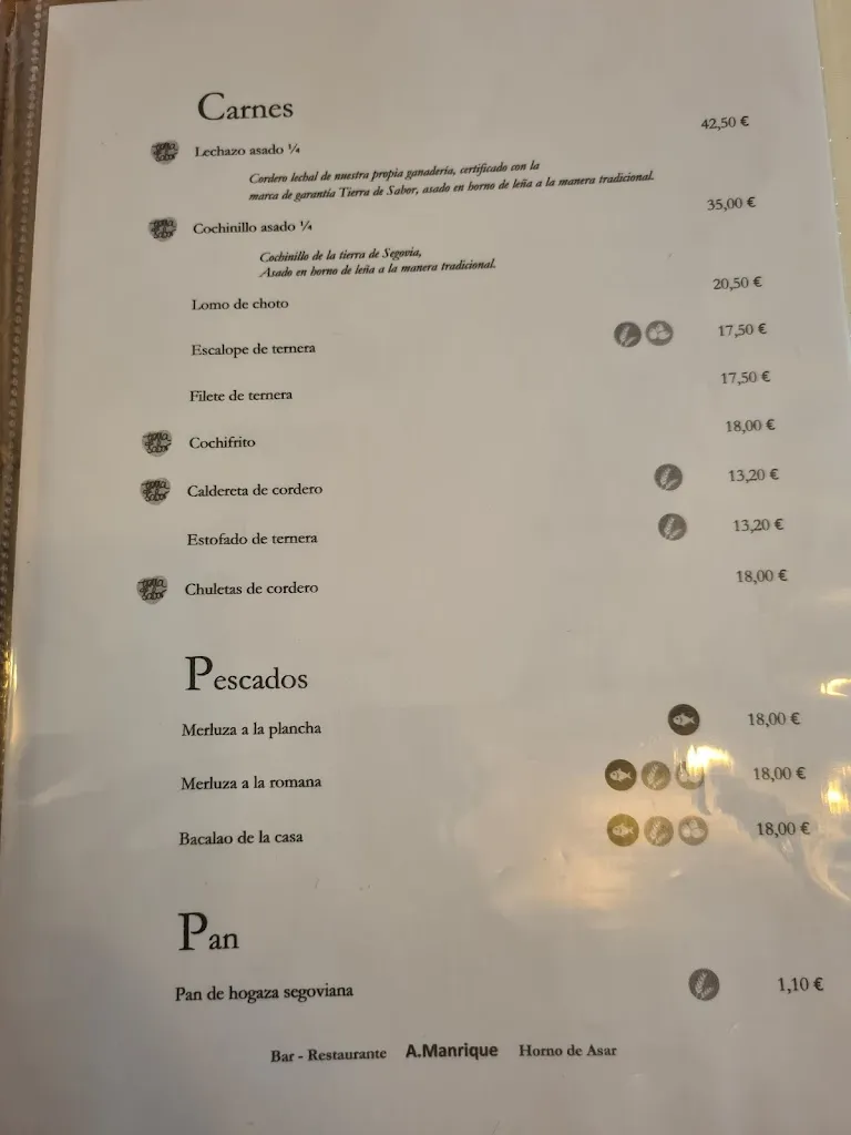 Menu_Bar-Restaurante Alejandro Manrique Horno de Asar._Sotosalbos_image_2