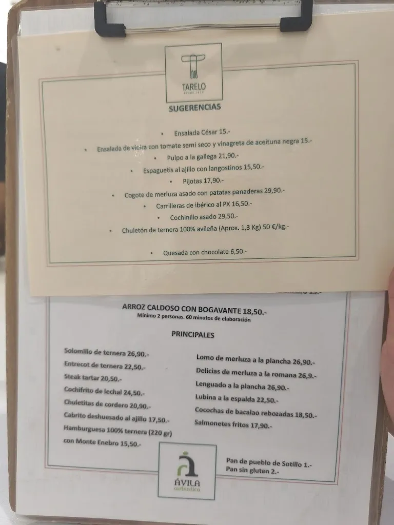 Menu_Bar Restaurante Tarelo_Sotillo_image_3