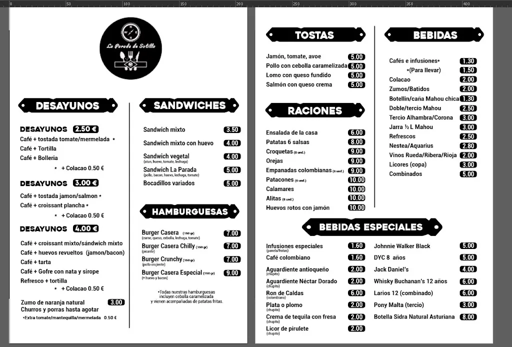 Menu_La Parada de sotillo_Sotillo_image_1