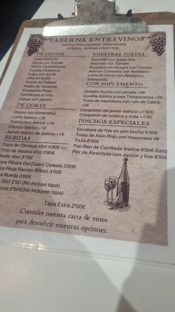 Menu_Taberna Entrevinos_Almería_image_2