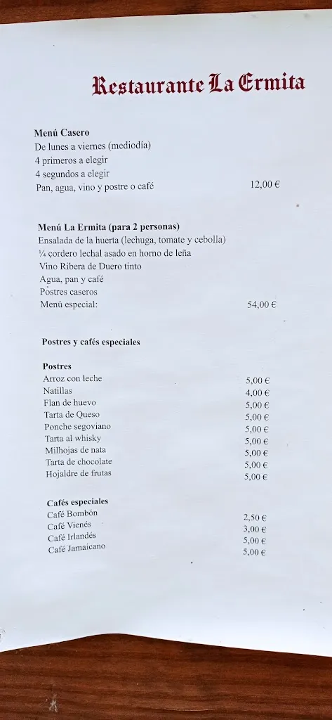 Menu_La Ermita_Trescasas_image_1