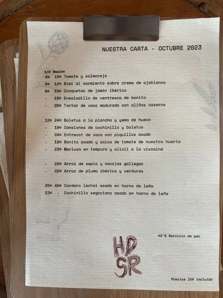 Menu_El Huerto de San Roque_Torrecaballeros_image_3