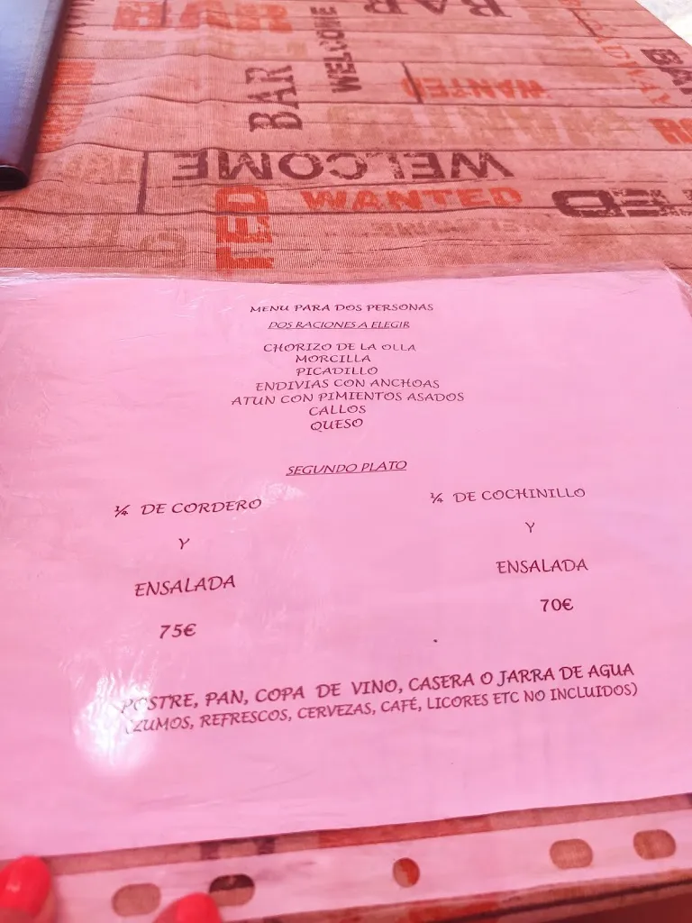 Menu_Horno del Rey Don Pedro_Torrecaballeros_image_1