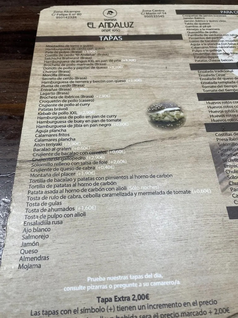 Menu_Taberna El Andaluz_Almería_image_2