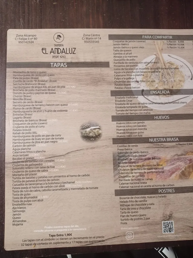 Menu_Taberna El Andaluz_Almería_image_4