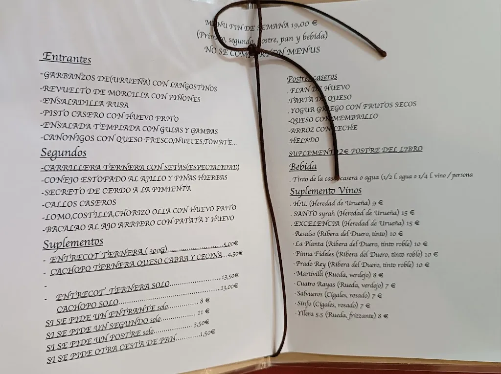 Menu_Mesón Villa de Urueña_Urueñas_image_2