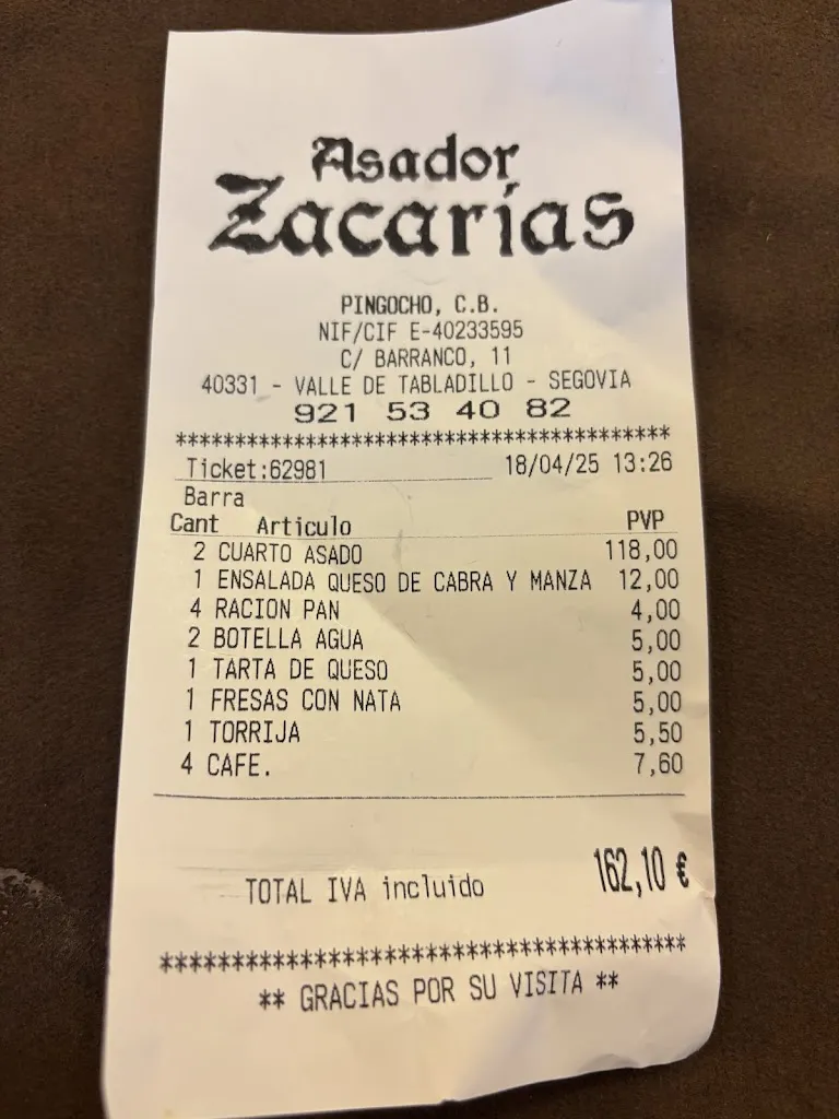 Ana de Tena_Bar Restaurante Zacarías_Valle de Tabladillo_review