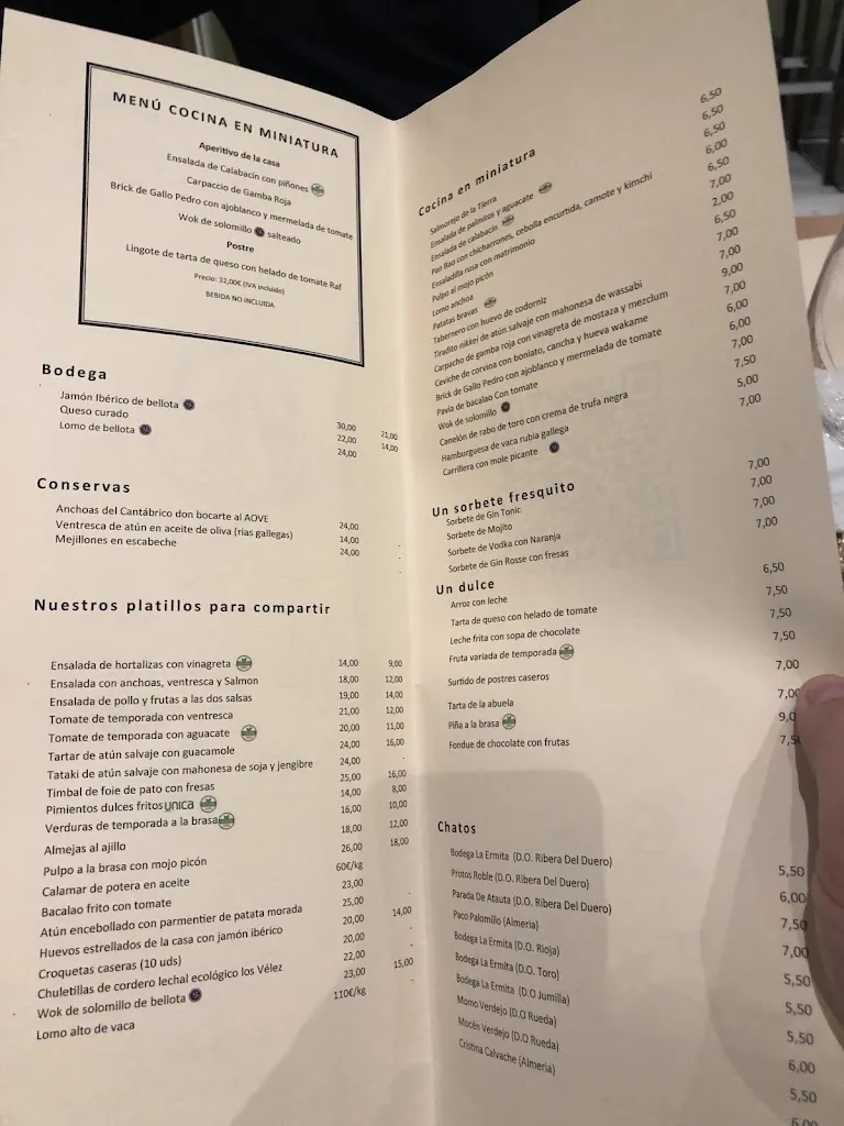 Menu_Tony Garcia Espacio Gastronómico_Almería_immagine_4