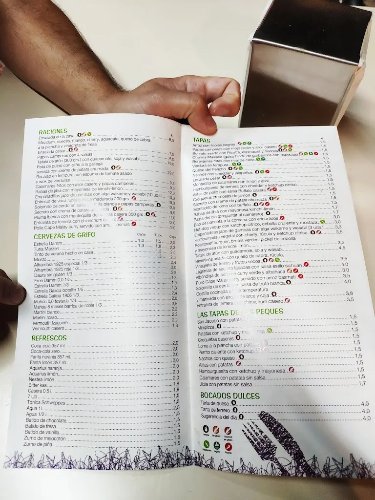 Menu_La Huerta, Bar_Aguadulce_image_2