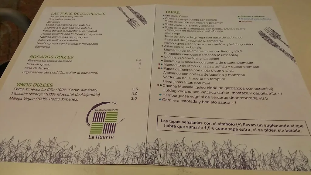 Menu_La Huerta, Bar_Aguadulce_image_4