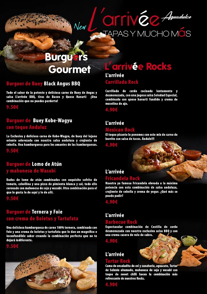 Menu_L'arrivée Tapas y Mucho Más_Aguadulce_immagine_1
