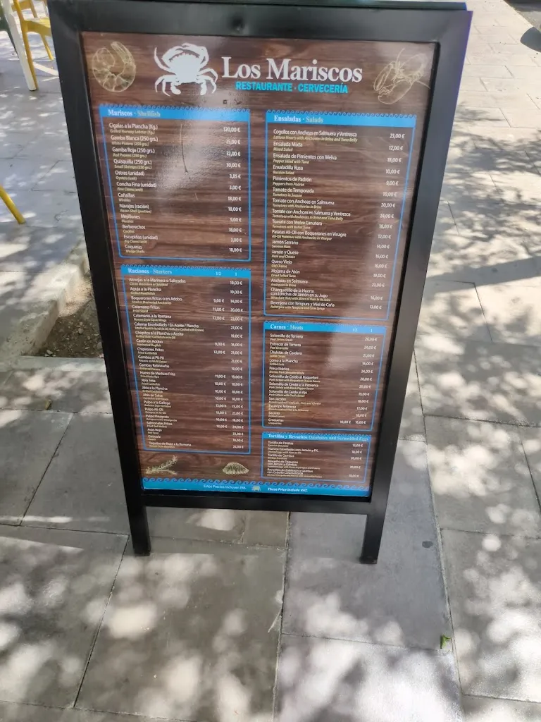 Menu_Restaurante Los Mariscos_Aguadulce_image_1