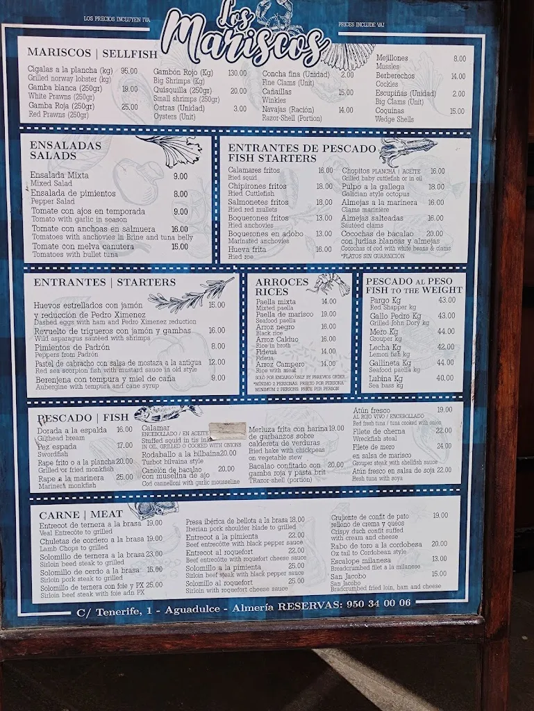 Menu_Restaurante Los Mariscos_Aguadulce_image_4