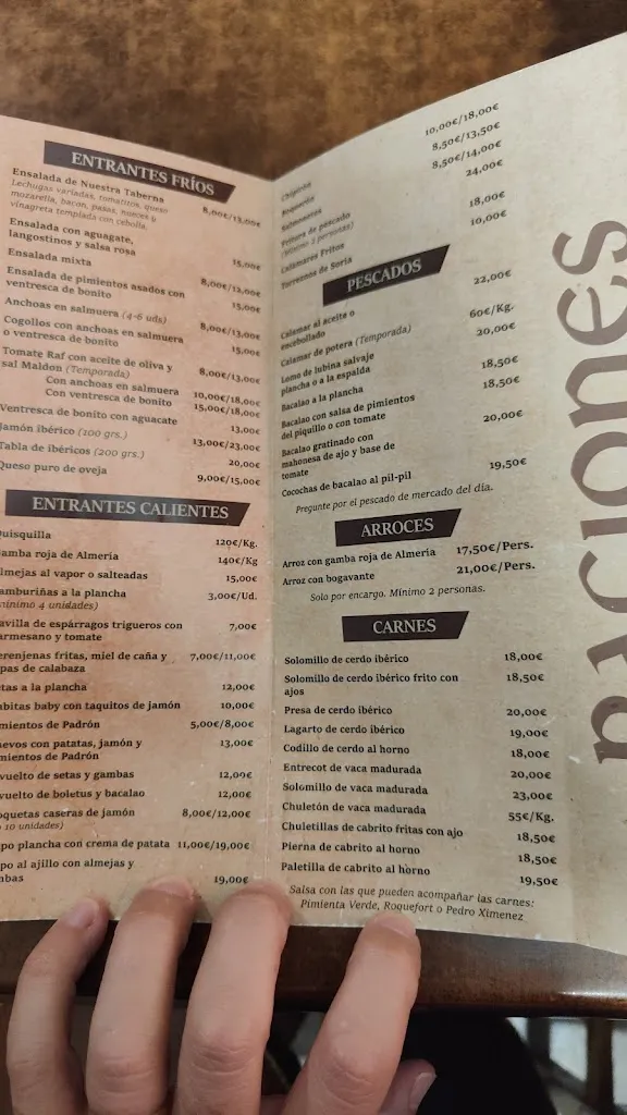 Menu_Nuestra Taberna_Aguadulce_image_4