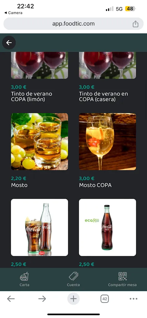 Menu_Jarana · Casual Food | Grupo Tracatá_Aguadulce_image_1