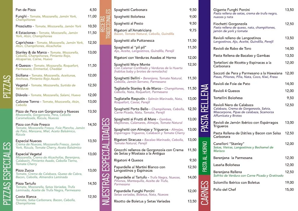 Menu_Restaurante Stanley & de Marco Aguadulce_Aguadulce_immagine_1