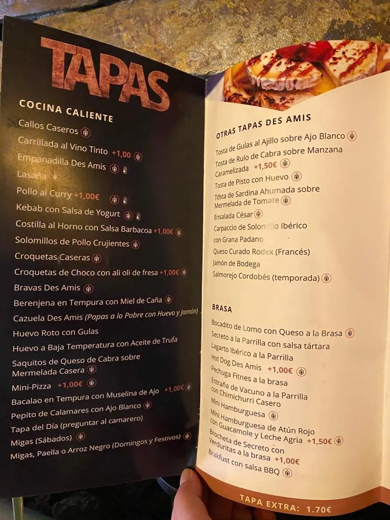 Menu_Bar Café Des Amis_Aguadulce_image_3