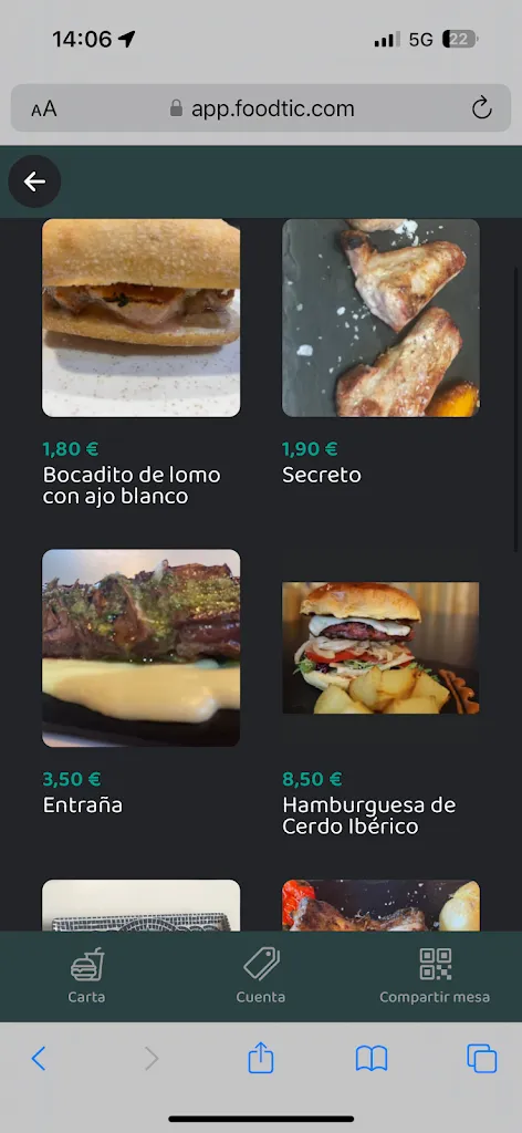 Menu_Bar Café Des Amis_Aguadulce_image_4