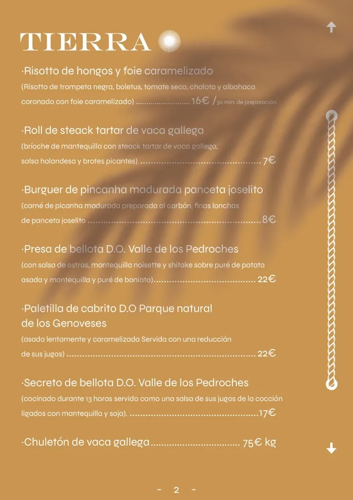 Menu_La Bendita Beach Club_Aguadulce_image_1
