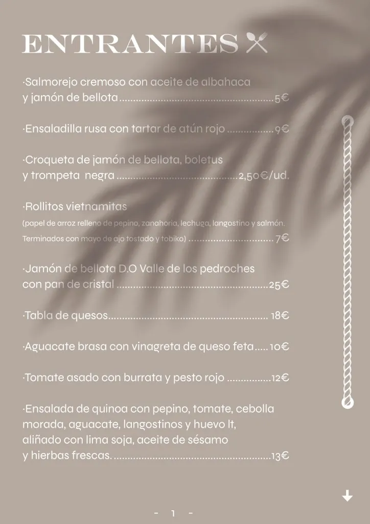Menu_La Bendita Beach Club_Aguadulce_image_3