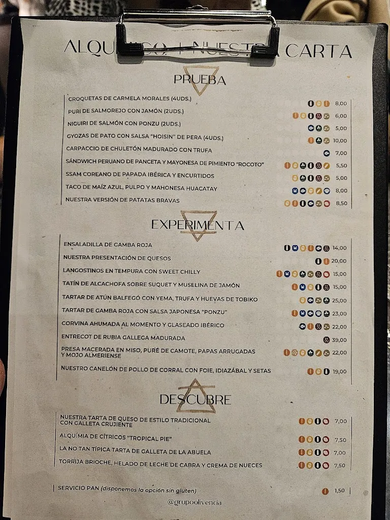 Menu_Restaurante Alquímico. By Olivencia_Almería_image_1