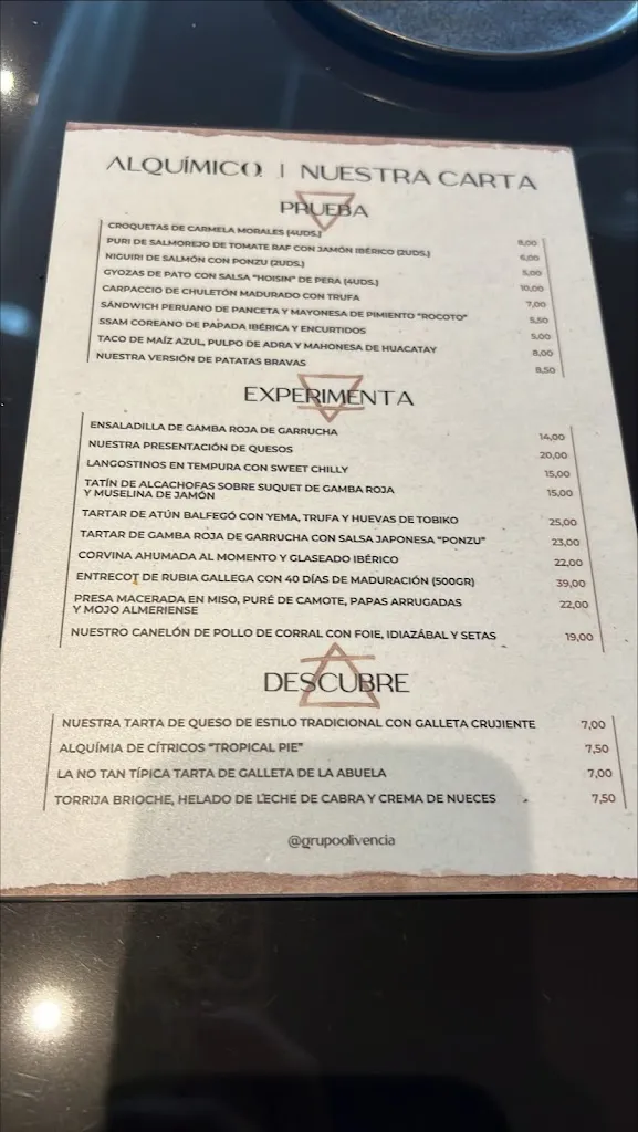 Menu_Restaurante Alquímico. By Olivencia_Almería_image_2