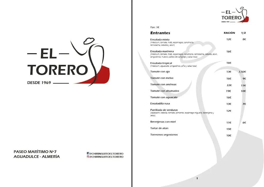 Menu_Chiringuito El Torero_Aguadulce_image_1