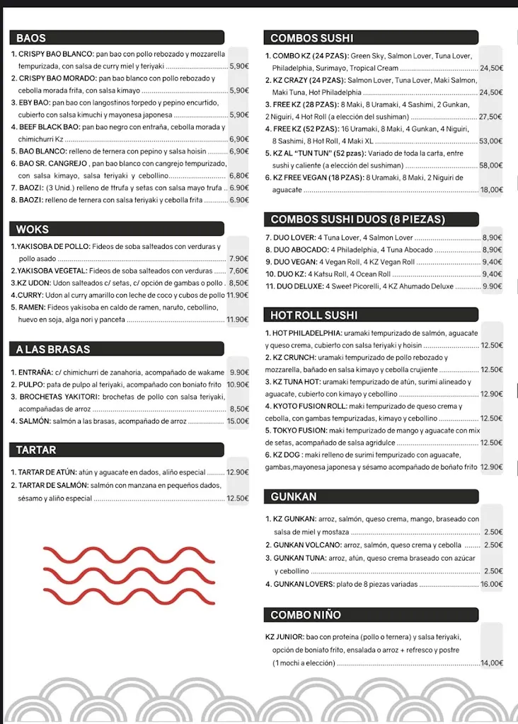 Menu_KZ Sushi - Asian Fusion_Aguadulce_image_3