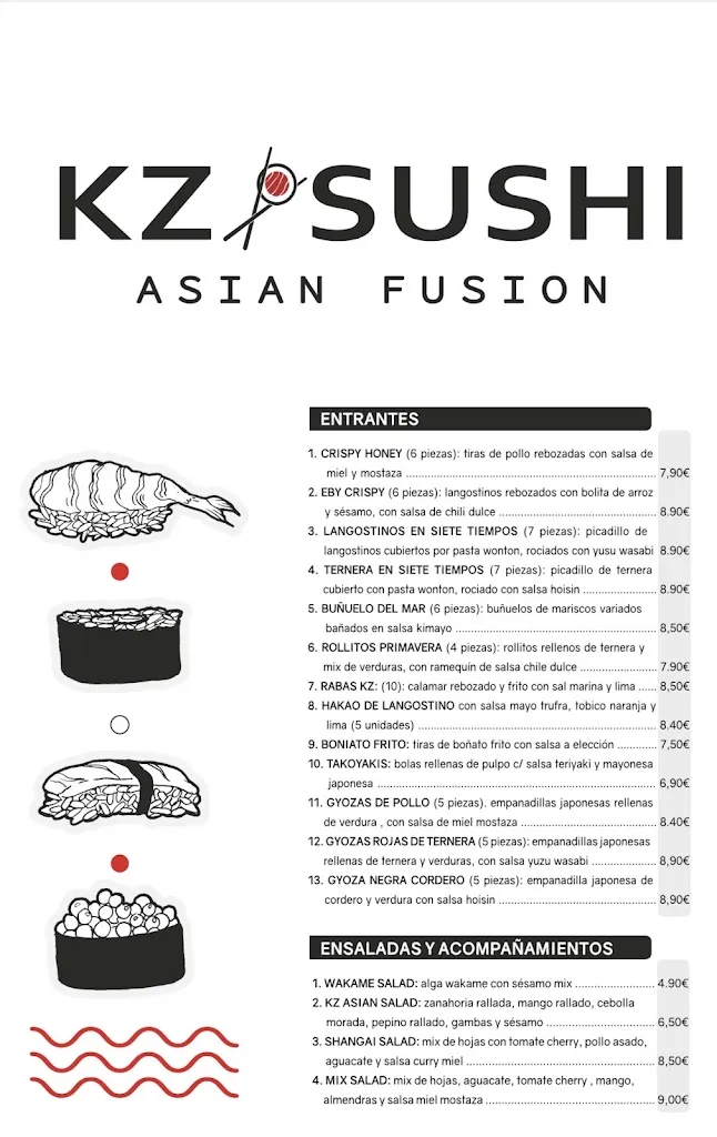 Menu_KZ Sushi - Asian Fusion_Aguadulce_image_4