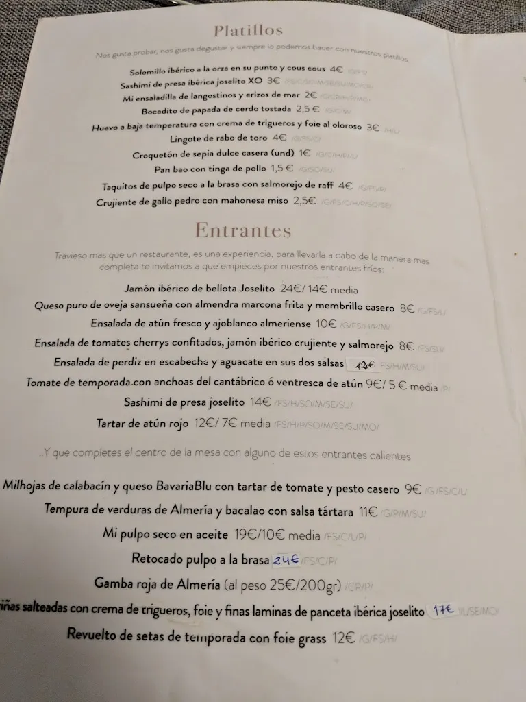 Menu_Travieso Restaurante Dani Muñoz_Almería_immagine_4