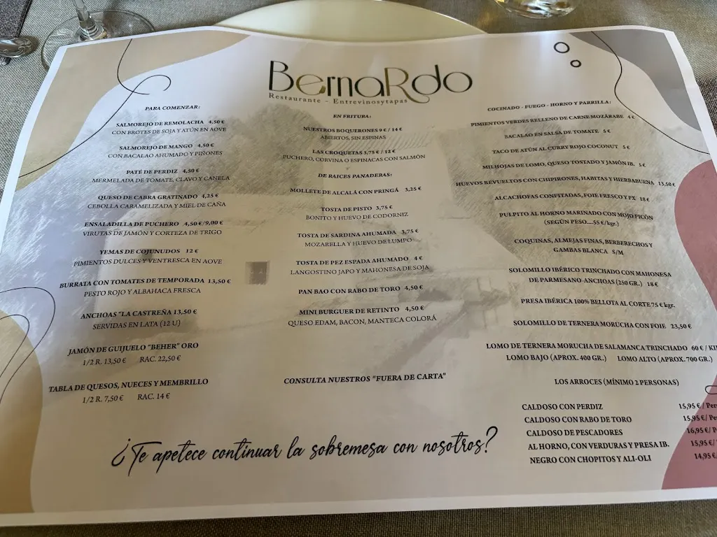 Menu_Restaurante El rincón de Bernardo_Alcalá de Guadaira_immagine_4