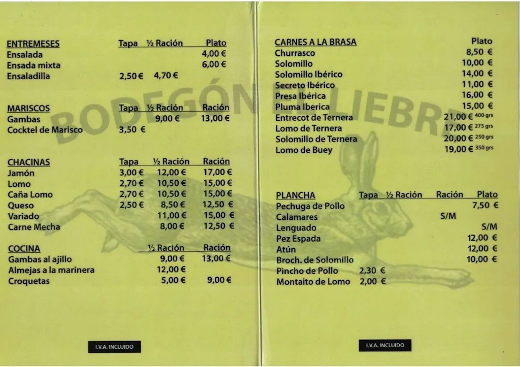 Menu_Bodegón El Liebre_Alcalá de Guadaira_image_4