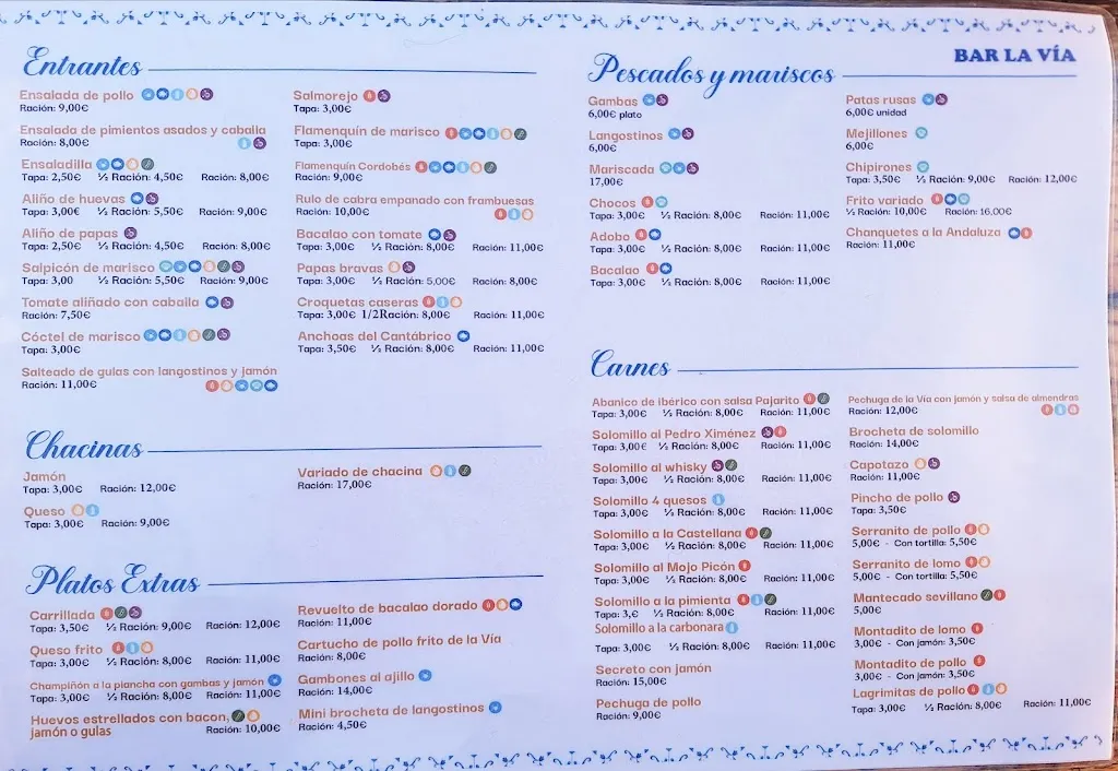 Menu_Bar La Vía_Alcalá de Guadaira_image_1