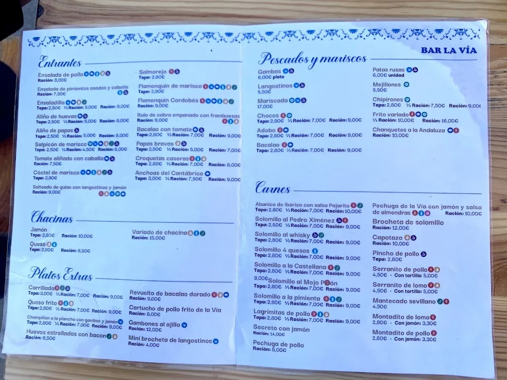 Menu_Bar La Vía_Alcalá de Guadaira_image_4