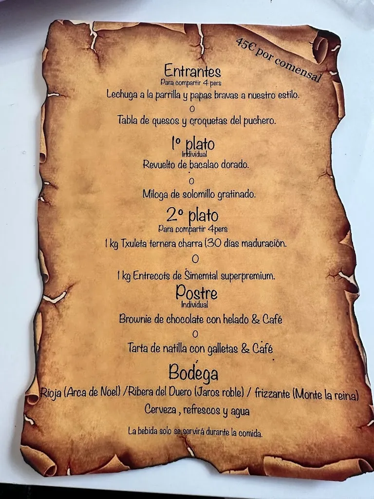 Menü_Restaurante Gianni Tapas_Alcalá de Guadaira_Bild_1