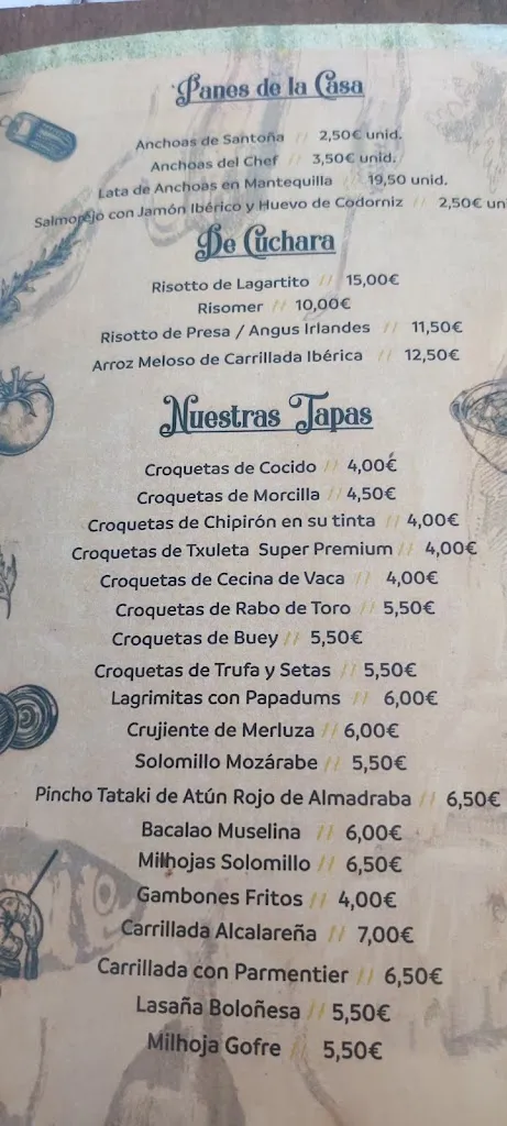 Menü_Restaurante Gianni Tapas_Alcalá de Guadaira_Bild_2