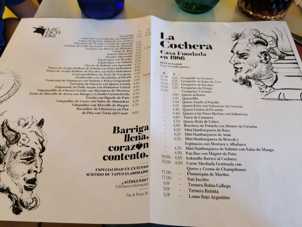 Menu_Bar La Cochera_Alcalá de Guadaira_image_3