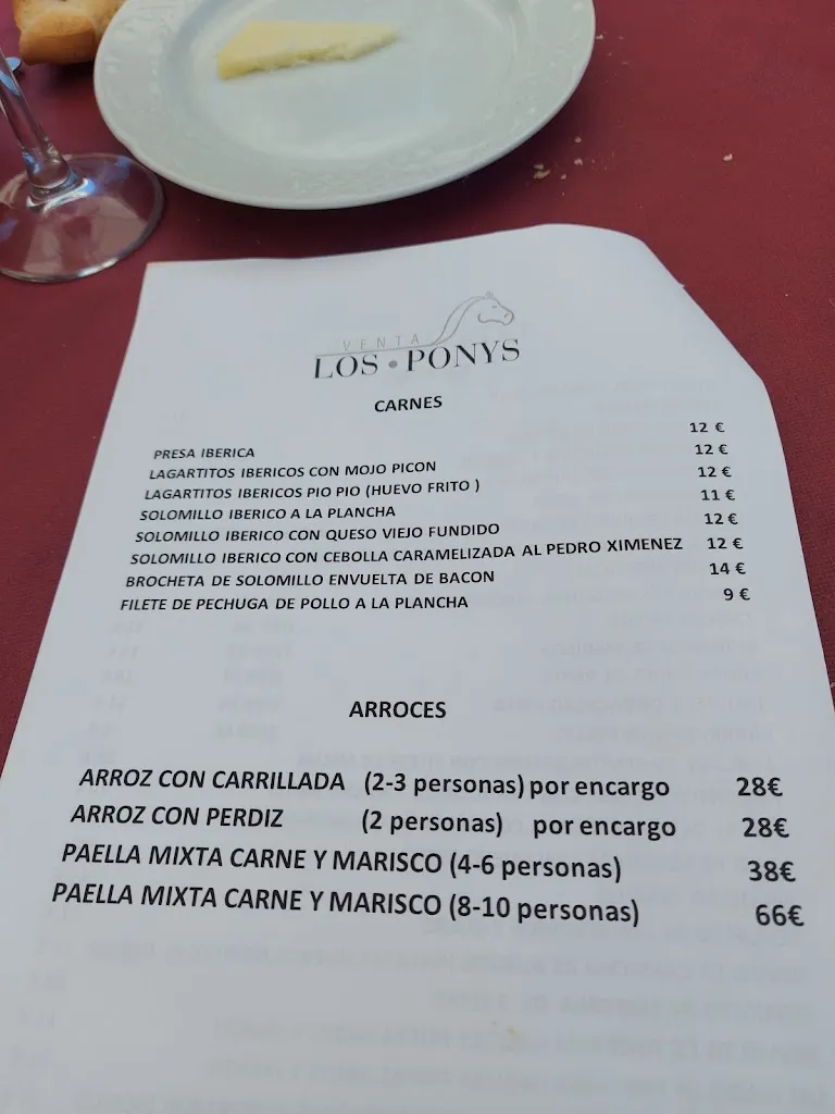 Menu_Restaurante Venta los Ponys_Alcalá de Guadaira_image_1