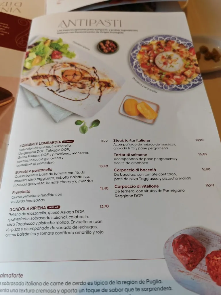 Menu_Restaurante italiano La Tagliatella | Almería_Almería_image_1