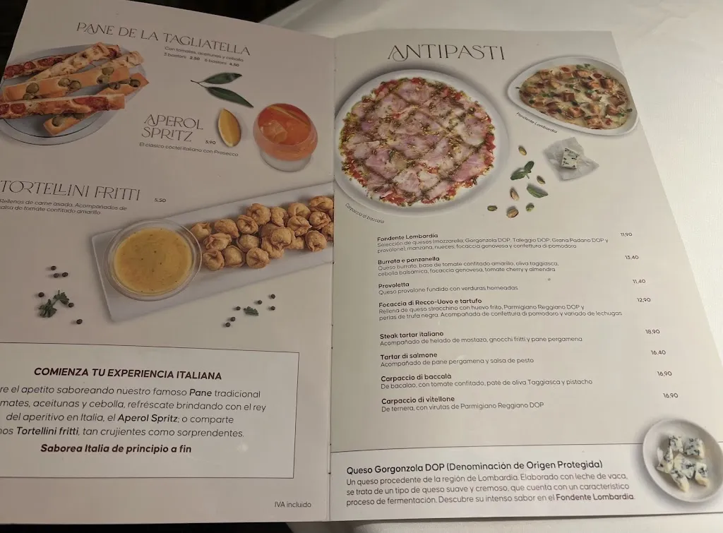 Menu_Restaurante italiano La Tagliatella | Almería_Almería_image_4