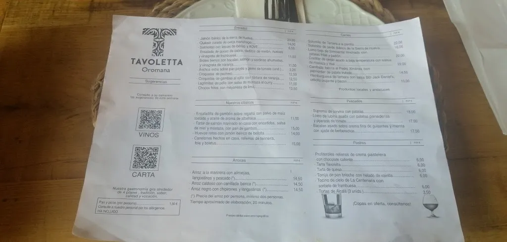 Menu_Tavoletta Oromana_Alcalá de Guadaira_image_1
