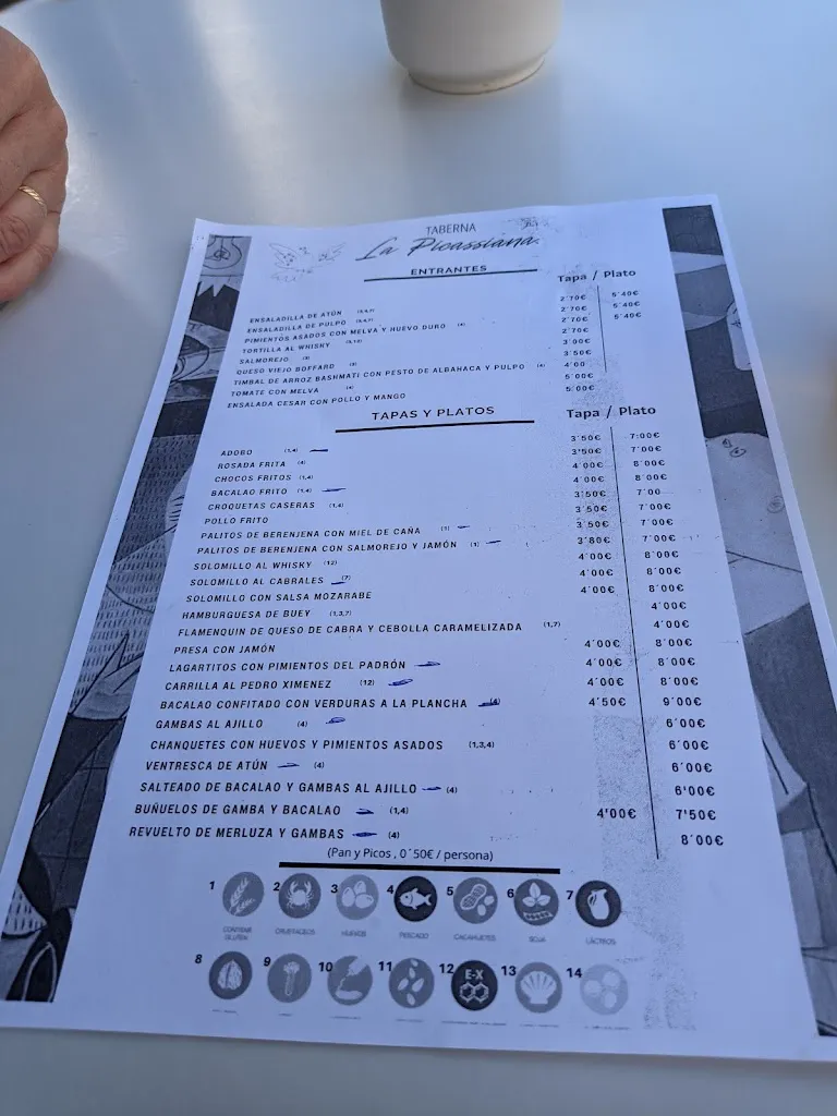 Menu_Taberna La Picassiana_Alcalá de Guadaira_image_1