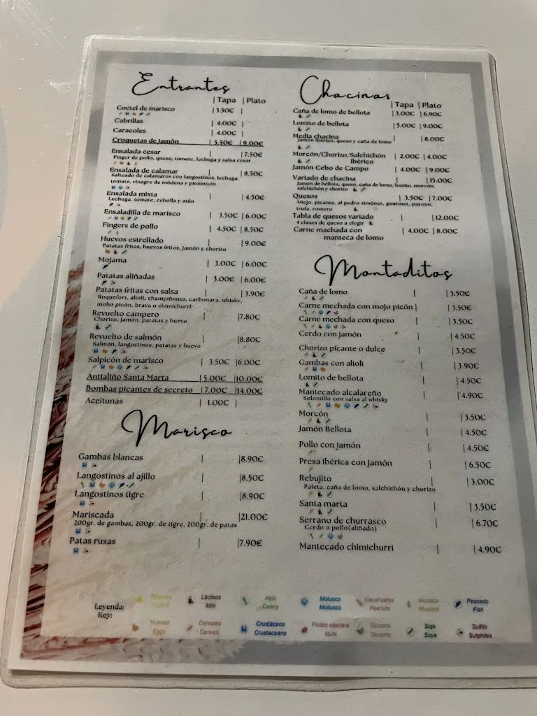 Menu_Abacería Marisquería Santa Marta_Alcalá de Guadaira_image_1
